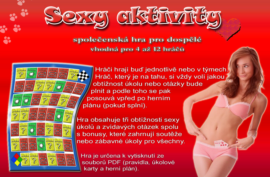 Sexy aktivity - společenská hra na párty